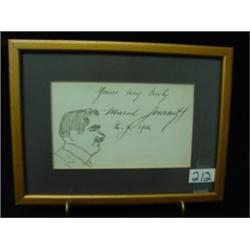 JOURNET Caricature by ENRICO CARUSO