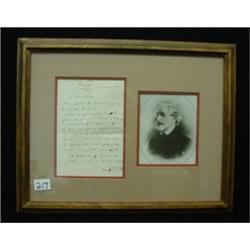 Opera Autograph - GIUSEPPE VERDI Letter
