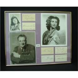 Opera Autographs - LOT OF 9