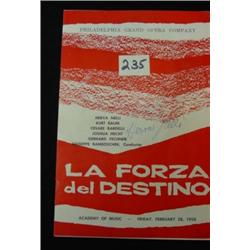 Opera Autograph HERVA NELLI Program