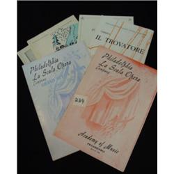 Vintage OPERA PROGRAMS - Lot of 7