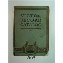 Book - VICTOR RECORD CATALOG of 1927