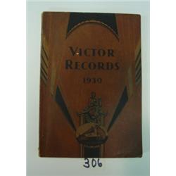 Book - VICTOR RECORD CATALOG of 1930