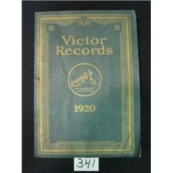 RCA VICTOR Record Catalog - 1920