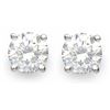 2.50 CTW Certified VS/SI Diamond Solitaire Stud Earrings 18K White Gold - REF-770M4H - 14134