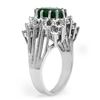 Image 2 : 4.75 CTW Emerald & Diamond Ring 18K White Gold - REF-154W2F - 13364