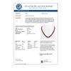 Image 3 : 58.59 CTW Ruby & Diamond Halo Necklace 10K Yellow Gold - REF-777A8X - 41335
