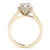 Image 2 : 2.03 CTW Certified VS/SI Diamond Solitaire Halo Ring 18K Yellow Gold - REF-619N6Y - 26370
