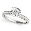1.18 CTW Certified VS/SI Diamond Solitaire Antique Ring 18K White Gold - REF-360M8H - 27249