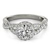 1.54 CTW Certified VS/SI Diamond Solitaire Halo Ring 18K White Gold - REF-385Y8K - 26557