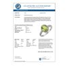 Image 2 : 2.10 CTW Peridot & Diamond Ring 10K White Gold - REF-20A9X - 11437