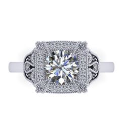 1.75 CTW Solitaire Certified VS/SI Diamond Ring 14K White Gold - REF-496H4A - 38553