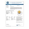 Image 2 : 3.45 CTW Citrine & Diamond Ring 18K White Gold - REF-60W2F - 11095
