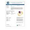Image 2 : 0.40 CTW Amethyst Ring 10K Yellow Gold - REF-15W5F - 12648