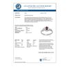 Image 2 : 0.45 CTW Ruby & Diamond Ring 14K White Gold - REF-29X8T - 12415