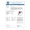 Image 2 : 0.57 CTW Ruby & Diamond Ring 10K White Gold - REF-16A4X - 12595