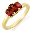 Image 1 : 1.18 CTW Pink Tourmaline Ring 10K Yellow Gold - REF-24T2M - 10794