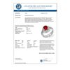 Image 2 : 2.25 CTW Ruby & Diamond Ring 14K White Gold - REF-90T9M - 11919