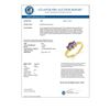 Image 2 : 1.0 CTW Tanzanite Ring 10K Yellow Gold - REF-22W2F - 13887