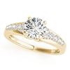Image 1 : 0.9 CTW Certified VS/SI Diamond Solitaire Ring 18K Yellow Gold - REF-138W2F - 27605