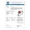 Image 2 : 1.06 CTW Pink Tourmaline & Diamond Ring 10K White Gold - REF-32W2F - 13547