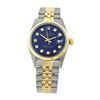 Image 2 : Rolex Ladies Two Tone 14K Gold/SS, Diamond Dial with Fluted Bezel, Sapphire Crystal - REF-326F6M