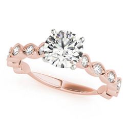 1.5 CTW Certified VS/SI Diamond Solitaire Ring 18K Rose Gold - REF-375T6M - 27484