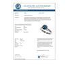 Image 3 : 2.04 CTW Certified Intense Blue SI Diamond Solitaire Engagement Ring 10K White Gold - REF-344H5A - 3