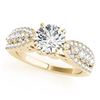 Image 2 : 1.96 CTW Certified VS/SI Diamond Solitaire 2Pc Wedding Set 14K Yellow Gold - REF-422A8X - 31906