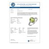 Image 3 : 2.10 CTW Peridot & Diamond Ring 14K White Gold - REF-31W8F - 11438