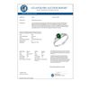 Image 2 : 0.56 CTW Emerald & Diamond Ring 10K White Gold - REF-10T2M - 12444