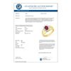 Image 2 : 0.50 CTW Ruby Ring 10K Yellow Gold - REF-16N4Y - 13352