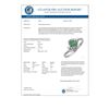 Image 2 : 0.60 CTW Emerald & Diamond Ring 10K White Gold - REF-17A8X - 10001