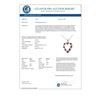 Image 2 : 1.01 CTW Ruby & Diamond Pendant 10K White Gold - REF-23W3F - 12612