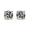 1 CTW Certified VS/SI Quality Cushion Cut Diamond Stud Earrings 10K Yellow Gold - REF-147H2A - 33068