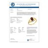 Image 2 : 1.03 CTW Garnet & Diamond Ring 10K Yellow Gold - REF-15W3F - 12886