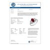 Image 2 : 1.06 CTW Ruby & Diamond Ring 10K White Gold - REF-19Y3K - 13861