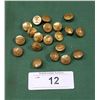 Image 1 : 20 VINTAGE CANADIAN PACIFIC RAILWAY UNIFORM BUTTONS