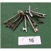 Image 1 : 10 ANTIQUE SKELETON KEYS