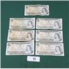 Image 1 : 7 VINTAGE 1973 $1 BILLS