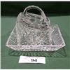 Image 1 : PINWHEEL CRYSTAL COVERED BUTTER DISH