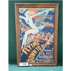 "FLYING DOWN TO RIO" FRAMED MOVIE POSTER