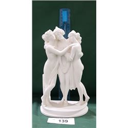 "THREE GRACES" SALT GLAZE STATUE