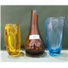 Image 1 : THREE ART GLASS VASES
