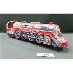 VINTAGE BATTERY POWERED TIN LOCOMOTIVE TOY