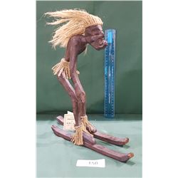 WOOD TRIBAL SKI FIGURE