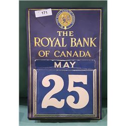 VINTAGE ROYAL BANK CALENDAR