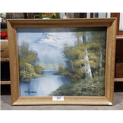 GILT FRAMED OIL ON CANVAS SIGNED