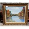 Image 1 : GILT FRAMED OIL ON BOARD SIGNED