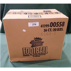 UNOPENED CASE 1990 FLEER FOOTBALL CARDS